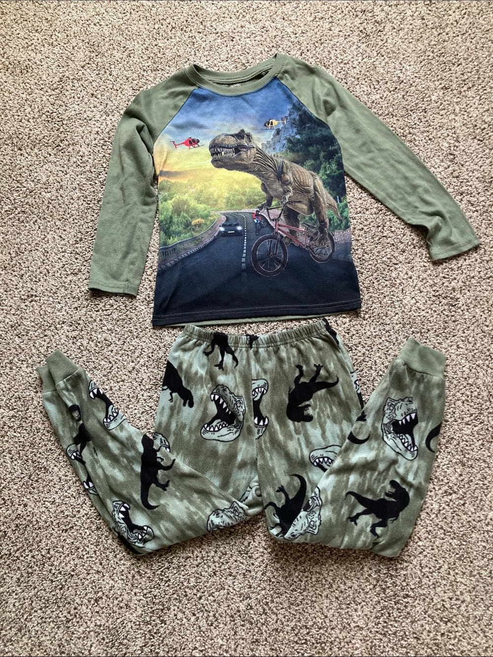 Boys Dinosaur Pajama Set